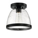 Craftmade Lodie 1 Light 9.5" Flushmount in Flat Black
