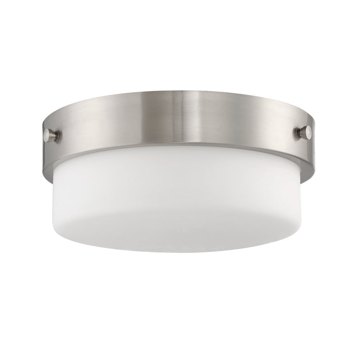 Oak Street 2 Light 11" Flushmount in Brushed Polished Nickel