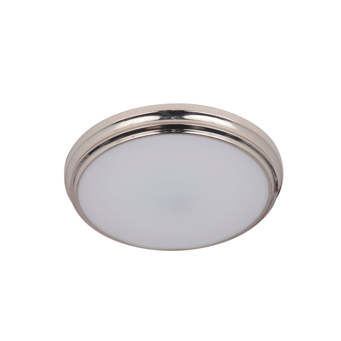 X66 Series 1 Light 11" LED Flushmount in Brushed Polished Nickel