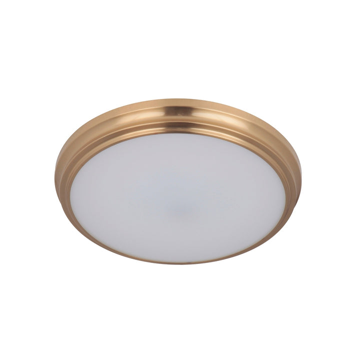 X66 Series 1 Light 11" LED Flushmount in Satin Brass