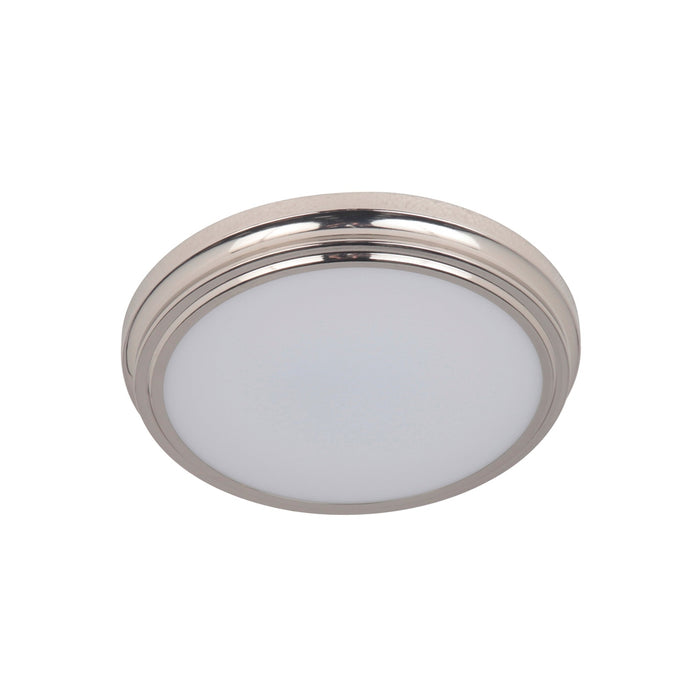 X66 Series 1 Light 13" LED Flushmount in Brushed Polished Nickel