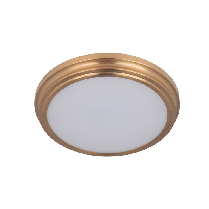 X66 Series 1 Light 13" LED Flushmount in Satin Brass