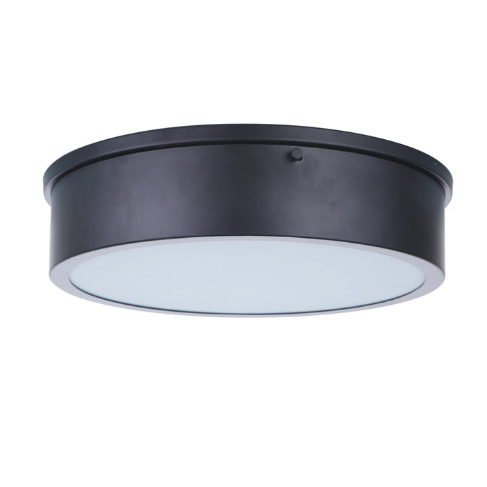 Fenn 1 Light 13" LED Flushmount in Flat Black