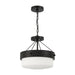 Craftmade Oak Street 2 Light Convertible Semi Flush in Flat Black