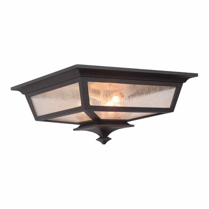 Argent II 3 Light Outdoor Flushmount in Midnight