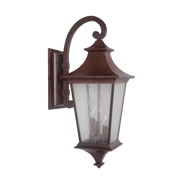 Argent II 3 Light Large Outdoor Wall Lantern in Aged Bronze