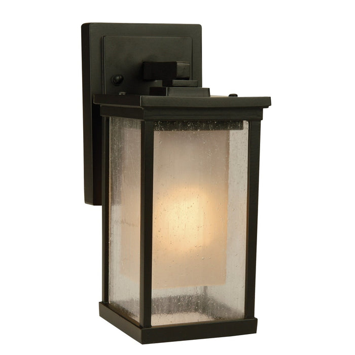 Riviera 1 Light Small Outdoor Wall Lantern in Oiled Bronze Outdoor