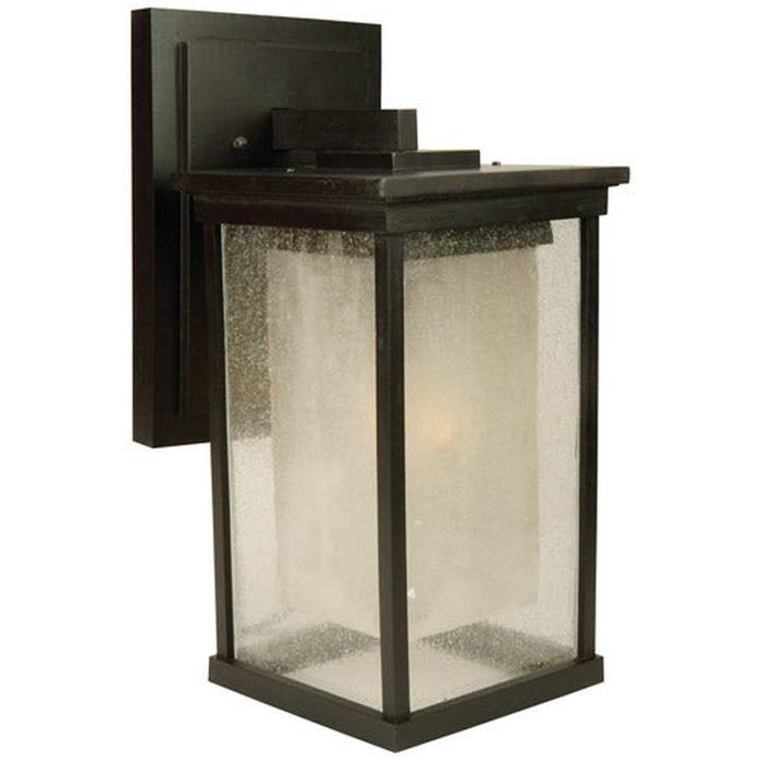 Riviera 1 Light Large Outdoor Wall Lantern in Oiled Bronze Outdoor