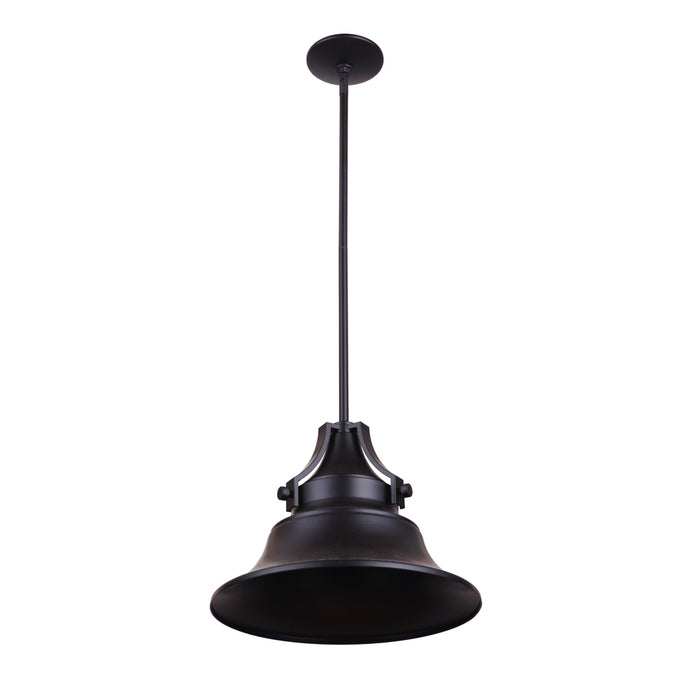 Union 1 Light Small Outdoor Pendant in Midnight