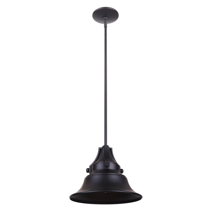 Union 1 Light Medium Outdoor Pendant in Midnight