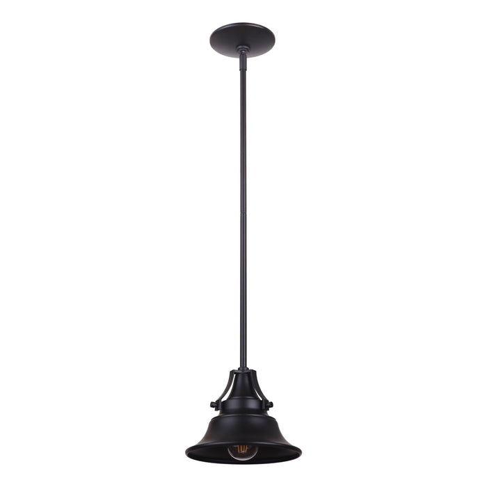 Union 1 Light Large Outdoor Pendant in Midnight