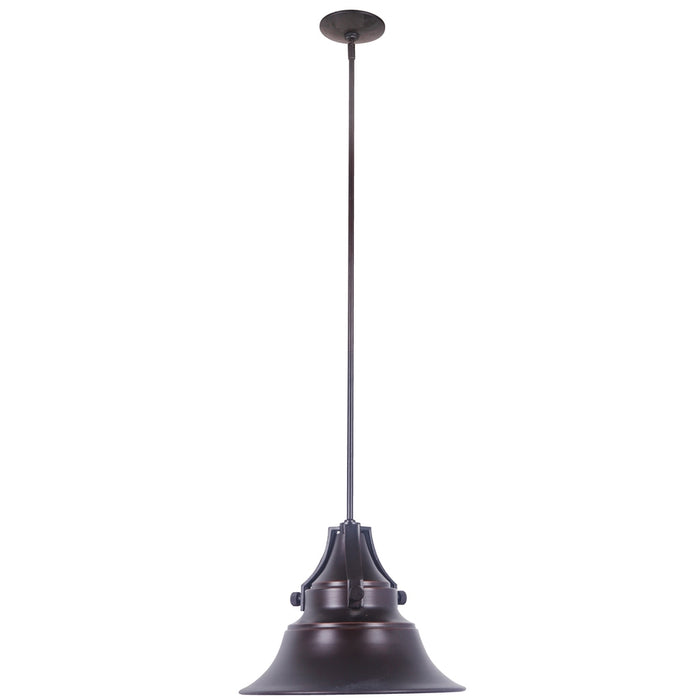 Union 1 Light Large Outdoor Pendant in Oiled Bronze Gilded