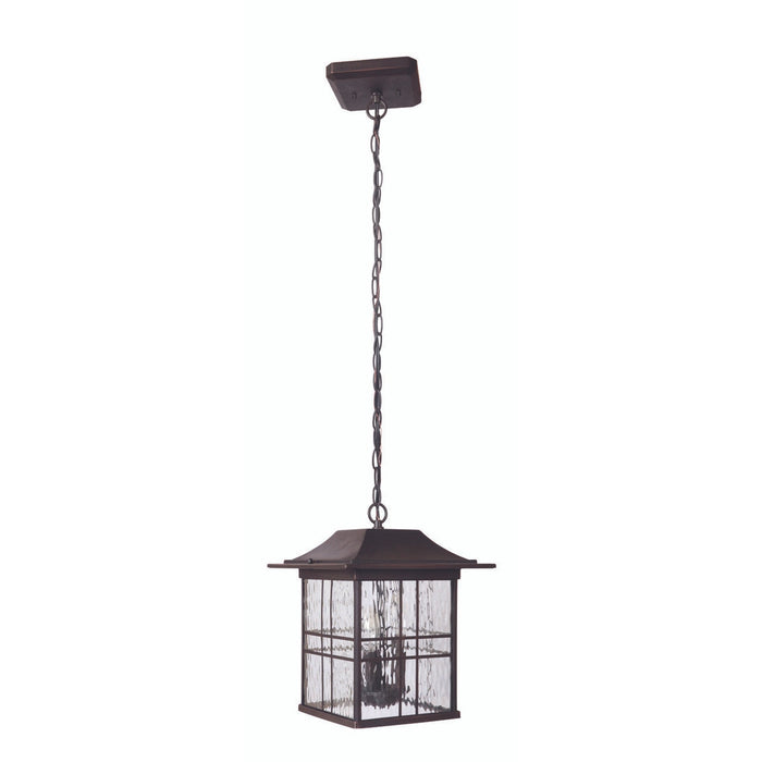 Dorset 3 Light Outdoor Pendant in Aged Bronze Brushed