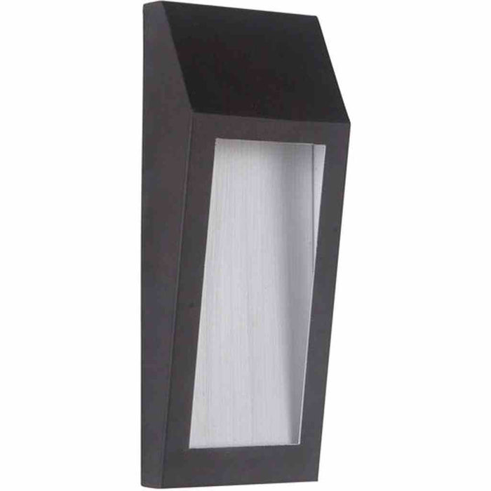 Wedge 1 Light Small LED Outdoor Pocket Sconce in Oiled Bronze Outdoor