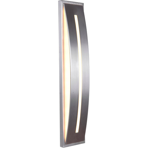 Craftmade Luna 1 Light Medium LED Outdoor Pocket Sconce in Satin Aluminum