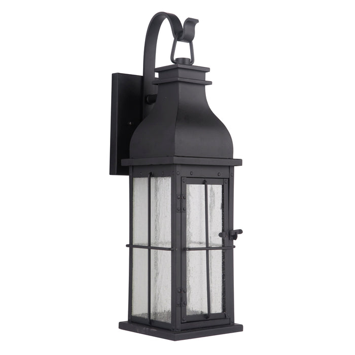 Vincent 1 Light Medium LED Outdoor Wall Lantern in Midnight