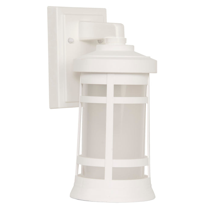 Resilience 1 Light Small Outdoor Wall Lantern in Textured White