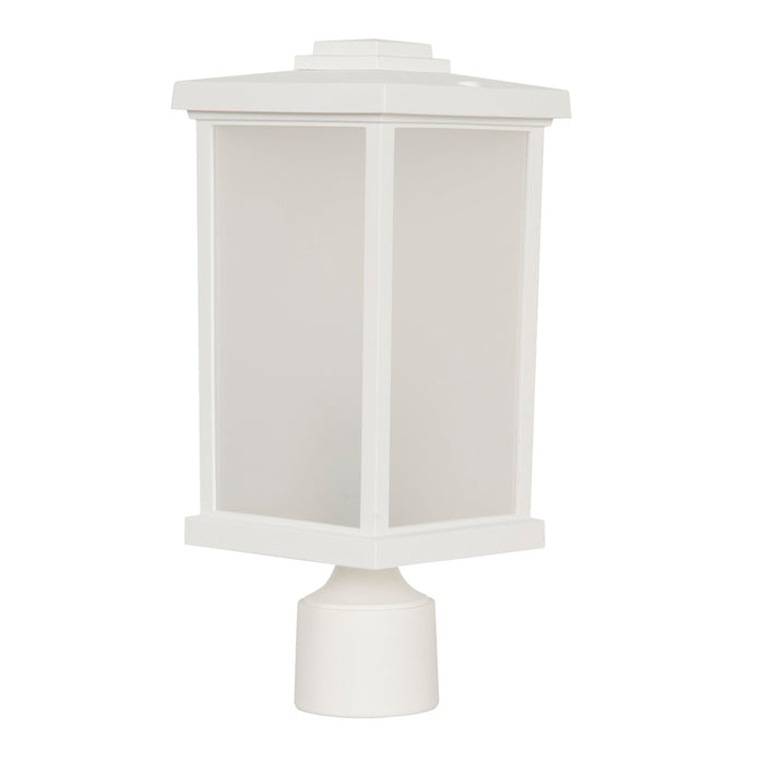 Resilience 1 Light Outdoor Post Mount in Textured White