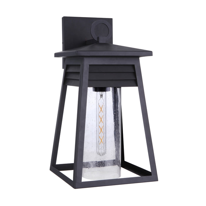 Becca 1 Light Large Outdoor Wall Lantern in Textured Black