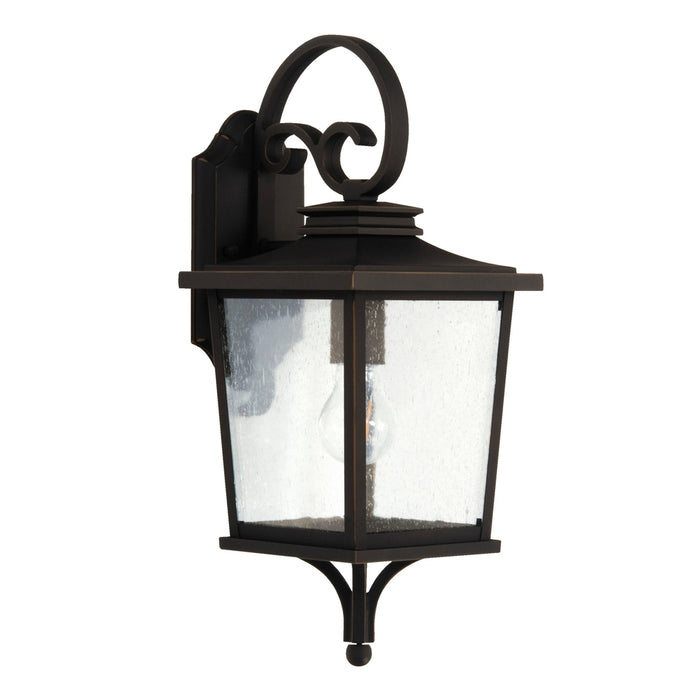 Tillman 1 Light Small Outdoor Wall Lantern in Dark Bronze Gilded