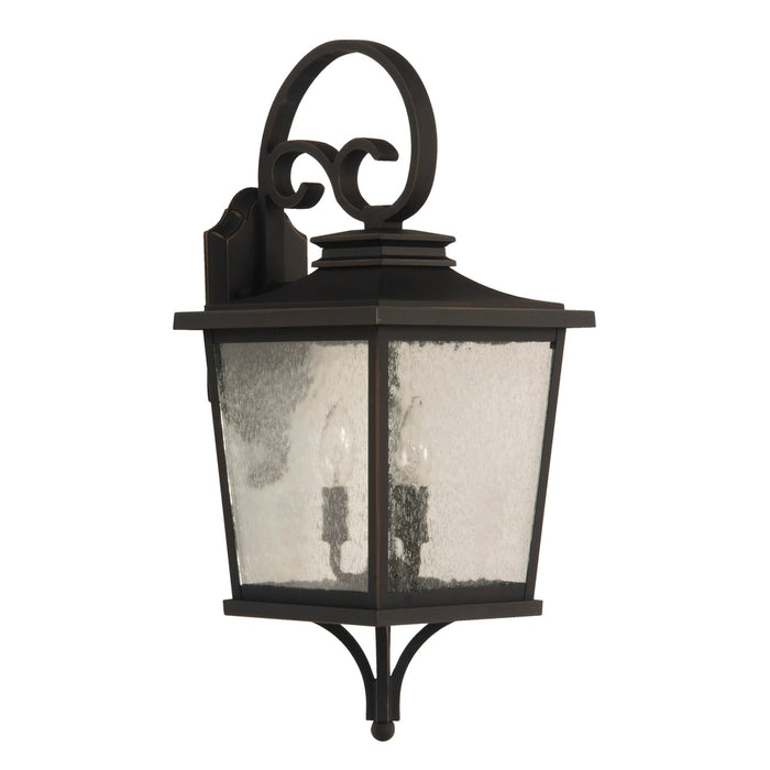 Tillman 3 Light Medium Outdoor Wall Lantern in Dark Bronze Gilded