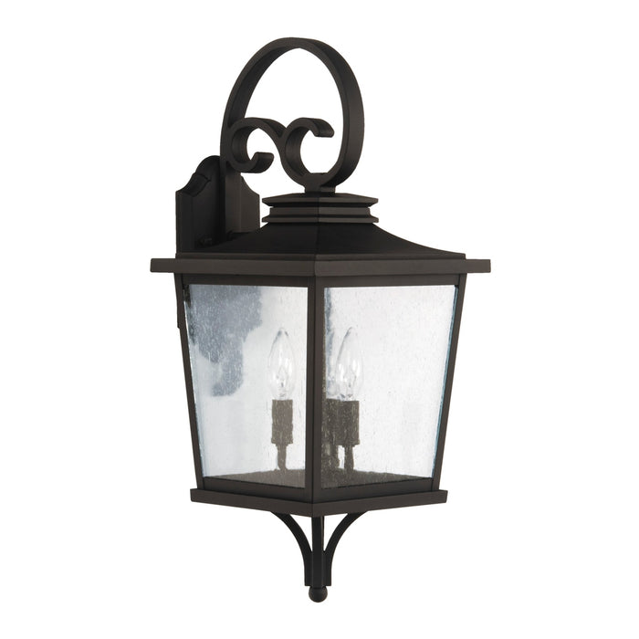 Tillman 3 Light Medium Outdoor Wall Lantern in Textured Black