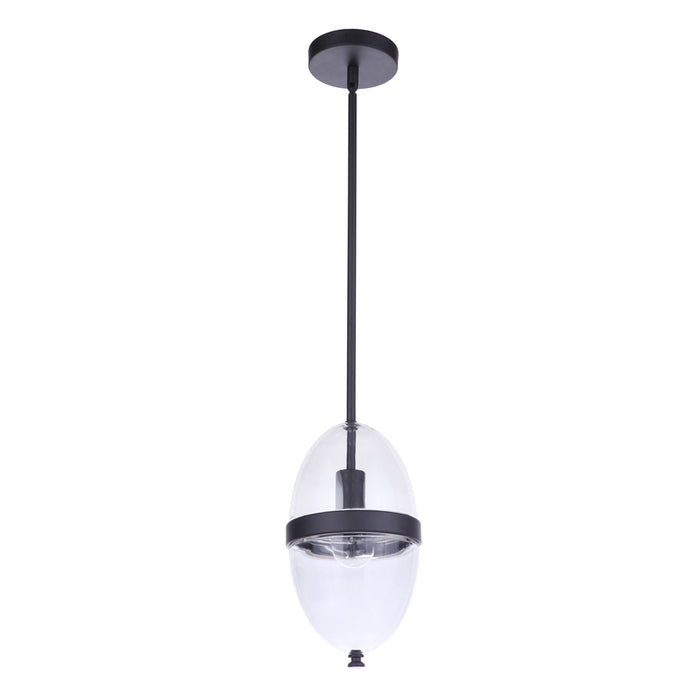 Sivo 1 Light Outdoor Pendant in Midnight