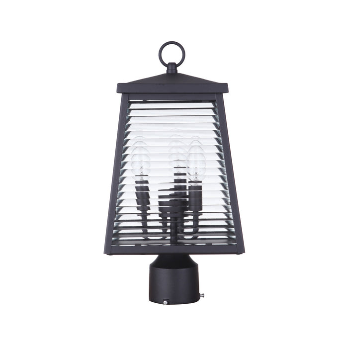 Armstrong 3 Light Outdoor Post Mount in Midnight