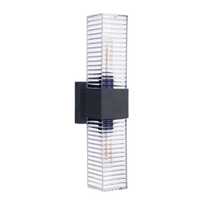 Ridge 18" 2 Light Outdoor LED Wall Sconce in Midnight