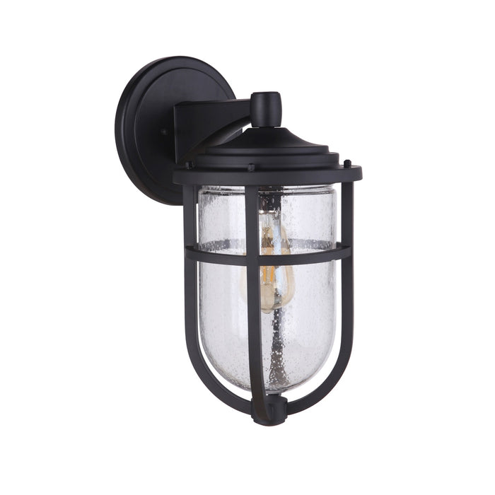 Voyage 1 Light Medium Outdoor Wall Lantern in Midnight