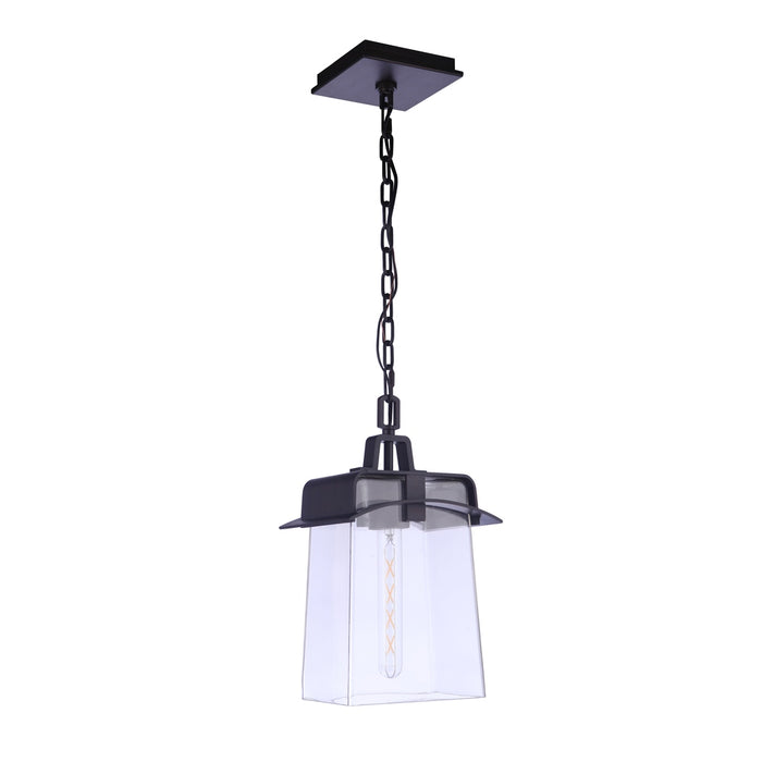 Smithy 1 Light Outdoor Pendant in Age Bronze Brushed