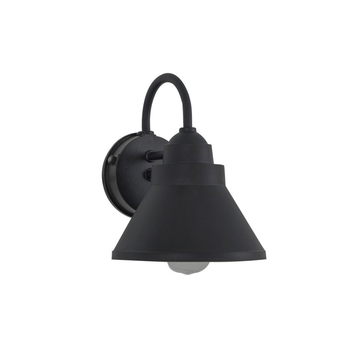 Resilience 1 Light Outdoor Lantern with Motion Sensor in Textured Black