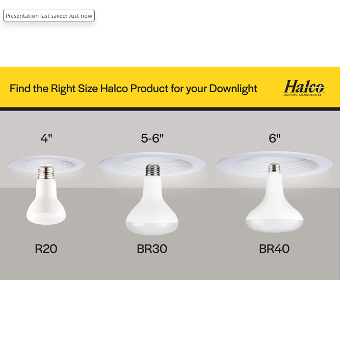 LED BR40 Flood 13W 5000K Dimmable 80+ CRI 1100 Lumen White Housing (Essential Series) (6-Pack)