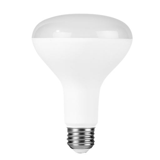 Halco LED BR30 Flood 8W 4000K Dimmable 80+ CRI 650 Lumen White Housing (Essential Series) (6-Pack) 80292-6