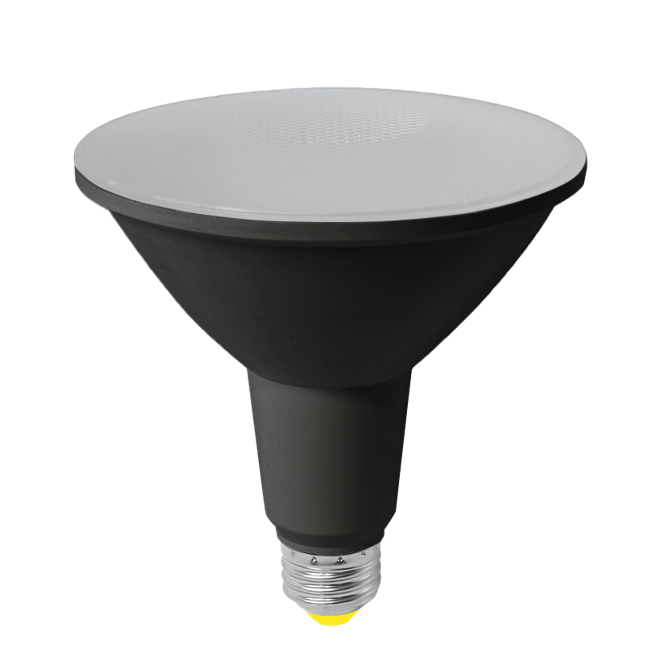 Halco LED PAR38 Flood 14W 3000K 40Deg Dimmable 90+ CRI 1250 Lumen Black Housing T20 T24 JA8-2019 (Performance Series) (6-Pack)