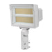 Keystone 140W LED Flood Light feat. Power Select, Color Select.  Rectangular Series 2 with 3-pin Photocell.  120-277V Input, 3000K/4000K/5000K. 5H x 5W Distribution, Slip Fitter and Trunnion Mount Included. KT-FLED140PS-R2D-UNV-8CSB-VDIM-W