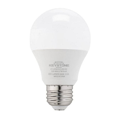 Keystone A19 Omni-Directional Bulb, 40W Equivalent, E26 Medium Base, 5000K, 80 CRI, Non Dimming, Generation 2 KT-LED6A19-O-850-ND /G2