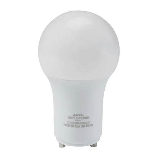 Keystone A19 Omni-Directional Bulb, 60W Equivalent, GU24 Base, 3000K, 80 CRI, Generation 2 KT-LED9.5A19-O-830-GU24 /G2