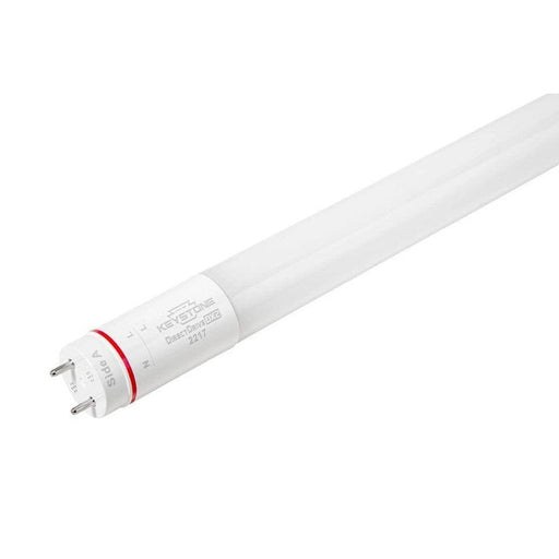 Keystone 7W LED T8 Tube, Gen 2, Shatter-Proof Coated Glass Contruction, 2ft, 5000K, 120-277V Input, 25 pcs Carton, Direct Drive, Single or Double Ended Wiring. KT-LED7T8-24GC-850-DX2 /G2