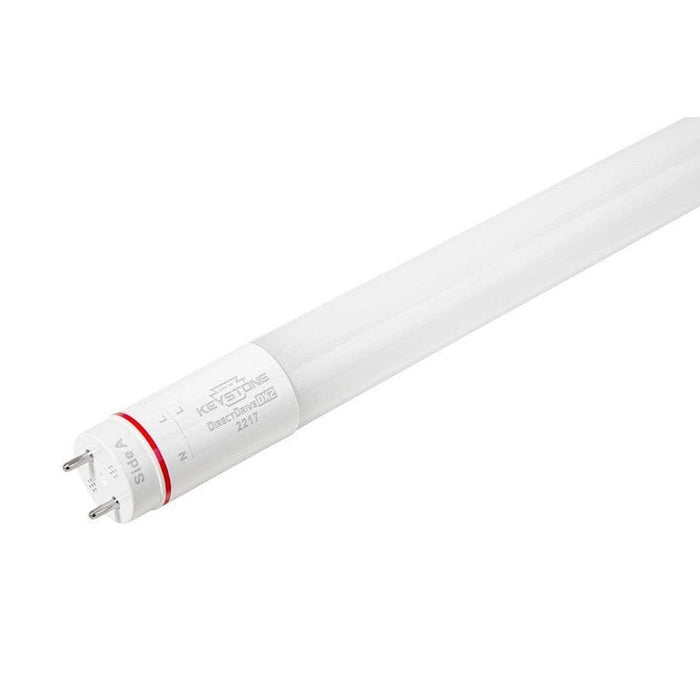 Keystone 7W LED T8 Tube, Gen 2, Shatter-Proof Coated Glass Contruction, 2ft, 4000K, 120-277V Input, 25 pcs Carton, Direct Drive, Single or Double Ended Wiring. KT-LED7T8-24GC-840-DX2 /G2